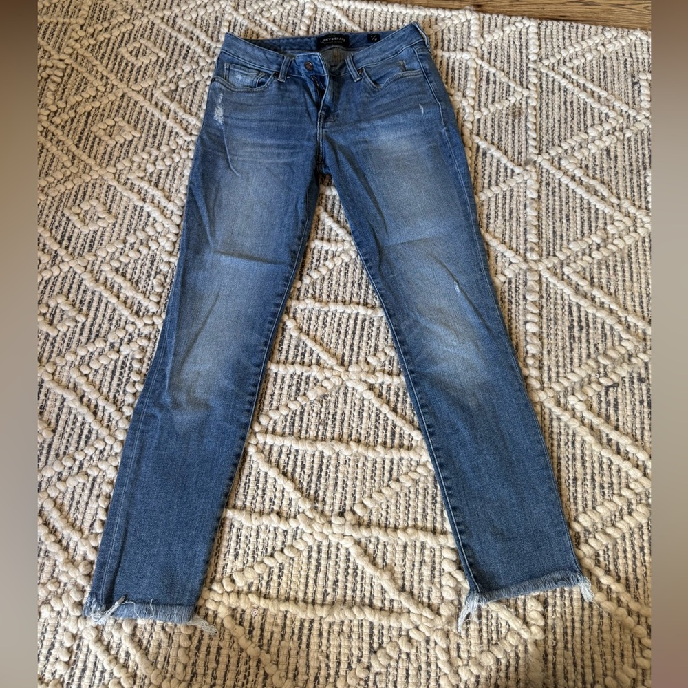 Lucky Brand skinny distressed jeans